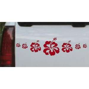   And Vines Car Window Wall Laptop Decal Sticker    Red 10in X 2.7in