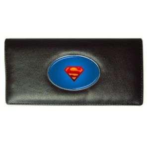 New Superman Logo Long Wallet Credit Card Holder Money  