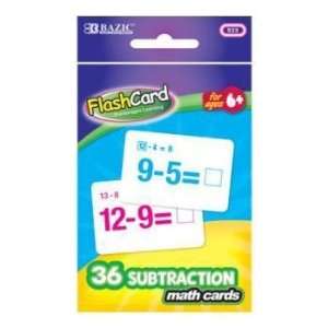  BAZIC Subtraction Flash Card Case Pack 36 