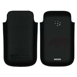  Rhino Silhouette on BlackBerry Leather Pocket Case  