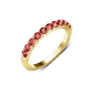  0.75cttw Natural Round Red Garnet (AA+ Clarity,Red Color 
