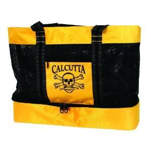  Calcutta Yellow Mesh Tote Bag with Cooler Sports 