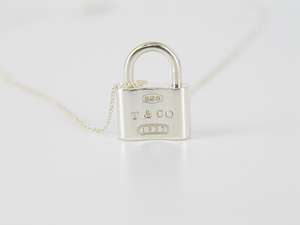 Tiffany & Co Sterling Silver Lock Clasp Necklace  