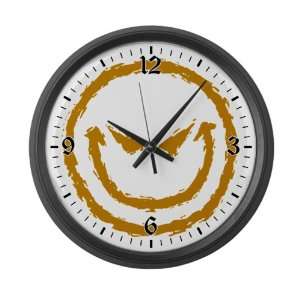  Large Wall Clock Smiley Face Smirk 