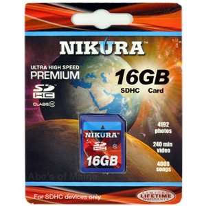  16GB Ultra High Speed Premium SDHC Memory Card %2D Class 