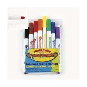  FABULOUS FABRIC MARKERS (8 PIECES) Toys & Games