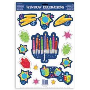  Happy Hanukkah Vinyl Window Decorations 15ct Toys & Games