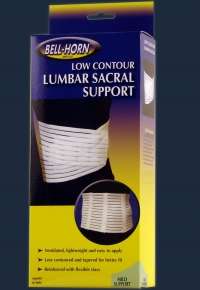 Low Contour Lumbar Sacral Support Back Pain Wrap Breath  