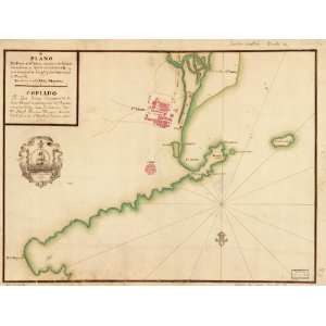 1755 map of Colombia, Santa Marta 