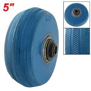 Amico Wheelbarrow 5 x 2 Rubber Metal Nonslip Ball Bearing Wheel Blue