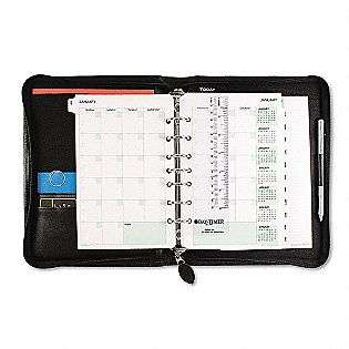 Smooth Bonded Leather Ring Bound Organizer  Day Timer Computers 