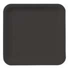   Party By Creative Converting Black Velvet (Black) Square Dinner Plates