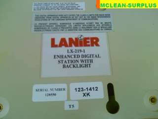 Lanier LX 219 1 VoiceWrite EX Digital Dictation Station  