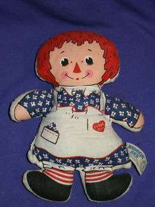 Vintage Raggedy Ann Beanbag Doll by Knickerbocker 7¼  