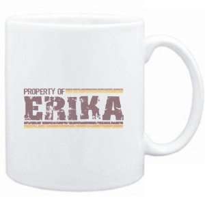  Mug White  Property of Erika   Vintage  Female Names 