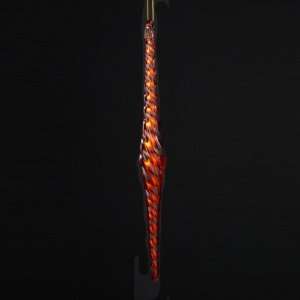 Club Pack of 36 Red Glass Spiral Icicle Christmas Ornaments 9.84 