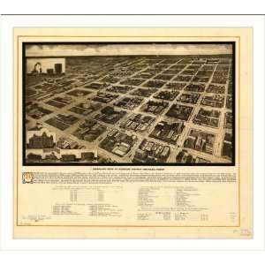 Historic Amarillo, Texas, c. 1912 (L) Panoramic Map Poster Print 