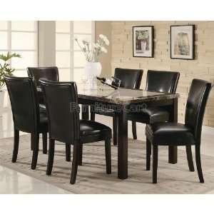  Coaster Furniture Carter Dining Room Set with Black Chairs 