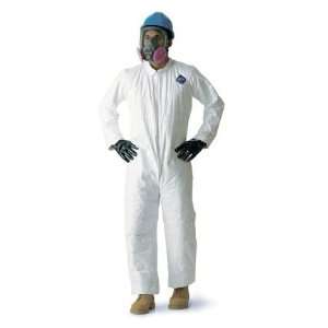   Tyvek Coveralls, Open Collar with elastic wrist, ankle; Size Medium