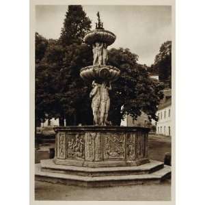  1928 Fountain Friesach Austria Austrian Photogravure 