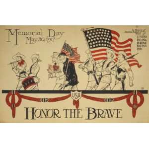  World War I Poster   Honor the brave Memorial Day May 30 