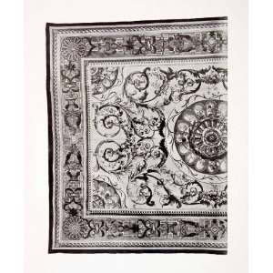  1917 Print Spain Royal Tapestry Factory Madrid Carpet 