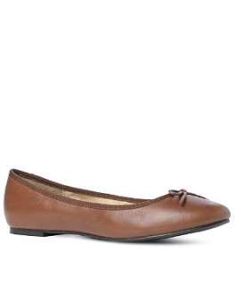 Chestnut (Brown) Basic Leather Ballet Pump  227367925  New Look