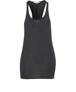 Charcoal (Grey) Drop Armhole Vest  214754103  New Look