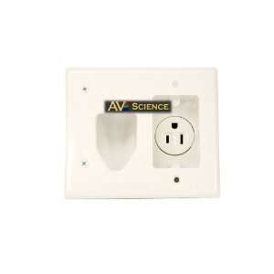  AV Science Low Voltage Wall Plate With Power AVS104006 