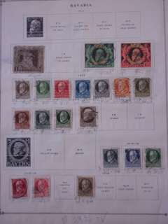 GERMAN & STATES  Old time collection with many Better stamps  