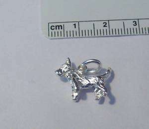 Sterling Silver Bright Scottie Cairn Terrier Dog Charm  