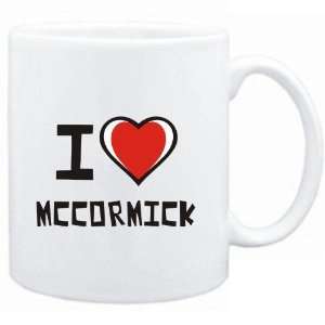 Mug White I love McCormick  Last Names  Sports 