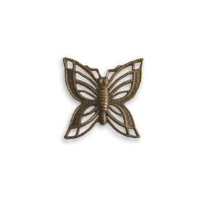  16mm x 16mm Filigree Butterfly (2 pcs) Arts, Crafts 