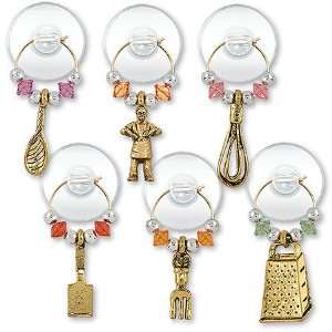   Suction Cup My Glass® Wine Glass Charms or Tags
