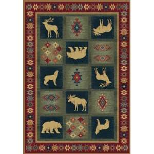  Bear and Wolf Dakota Rug