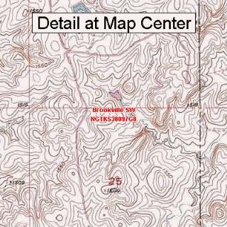   Map   Brookville SW, Kansas (Folded/Waterproof)