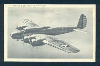 P8024 Aircraft Postcard   Boeing B 17C Flying Fortress  
