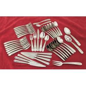  Gibson® Cleft 45 Pc. Stainless Flatware Set
