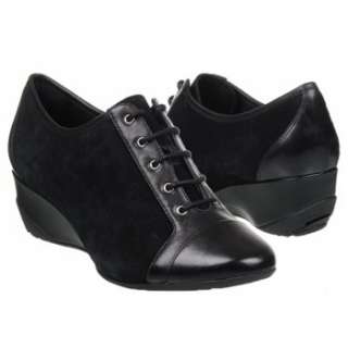 Womens Rockport Trulinda Lace Up Wedge Black Shoes 