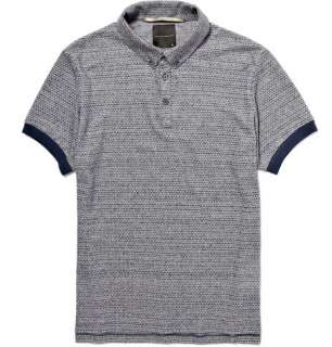  Clothing  Polos  Short sleeve polos  Flecked Knitted 