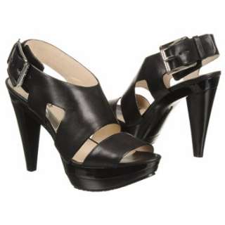 Womens MICHAEL MICHAEL KORS Carla Platform Black Leather Shoes 