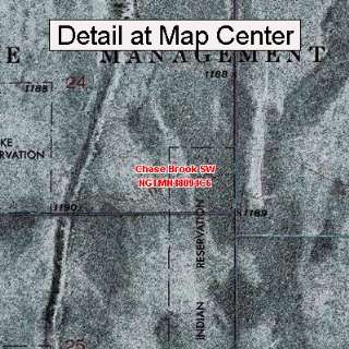 USGS Topographic Quadrangle Map   Chase Brook SW, Minnesota (Folded 