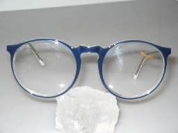Classical panto eyeglasses frame , Mod.276 crist. blue  