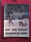 1968 CHICAGO BLACK HAWKS VS NEW YORK RANGERS PLAYOFFS PROGRAM  
