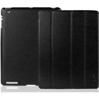  BLACK Leatherette Case Cover for iPad 2 / iPad 3 / The new iPad 