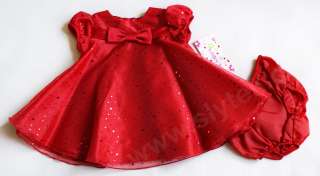 NWT Girls Dress Baby Toddler Birthday Flower Girl NEW Holiday Xmas 