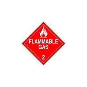  PT# MPL202VP50 Flammable Gas 2 Sign by Accuform Signs Pkg 