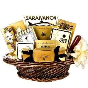 Good as Gold Gourmet Snack Food Basket   Great Mothers Day Gift Idea