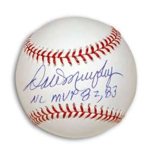   Autographed/Hand Signed MLB Baseball with NL MVP 82,83 Inscription
