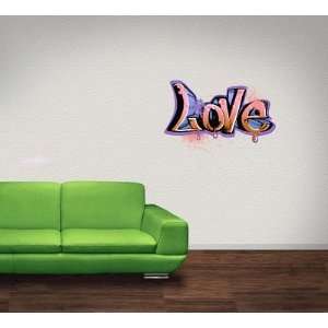  Love Graffiti Wall Decal Sticker Graphic By LKS Trading 